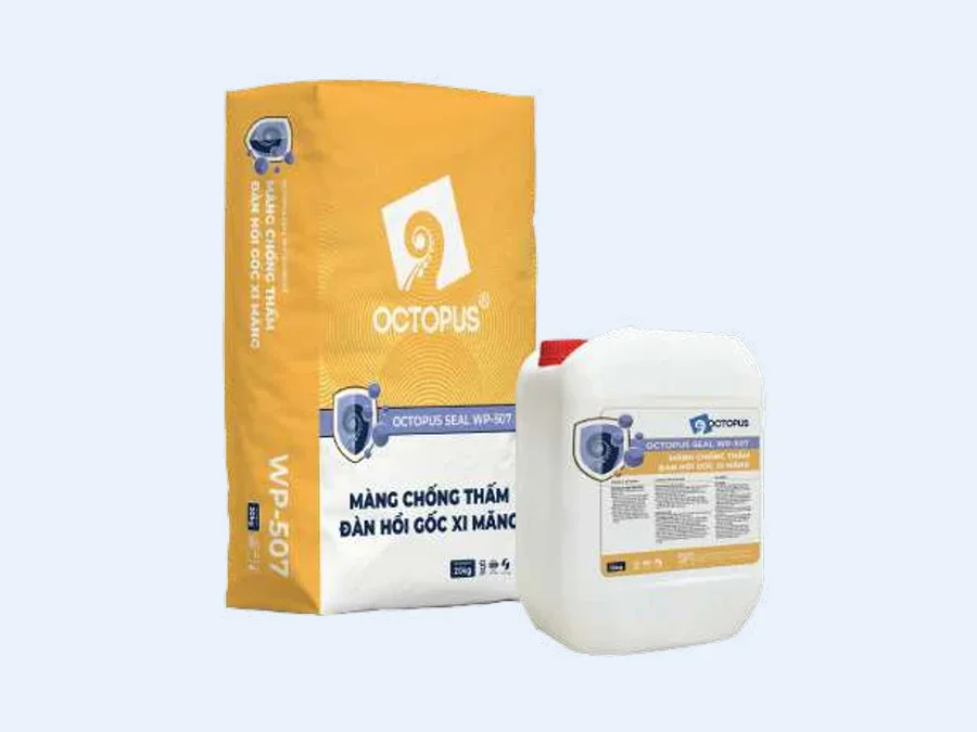 Màng chống thấm đàn hồi gốc xi măng OCTOPUS SEAL WATERPROOF WP-504 và WP-507