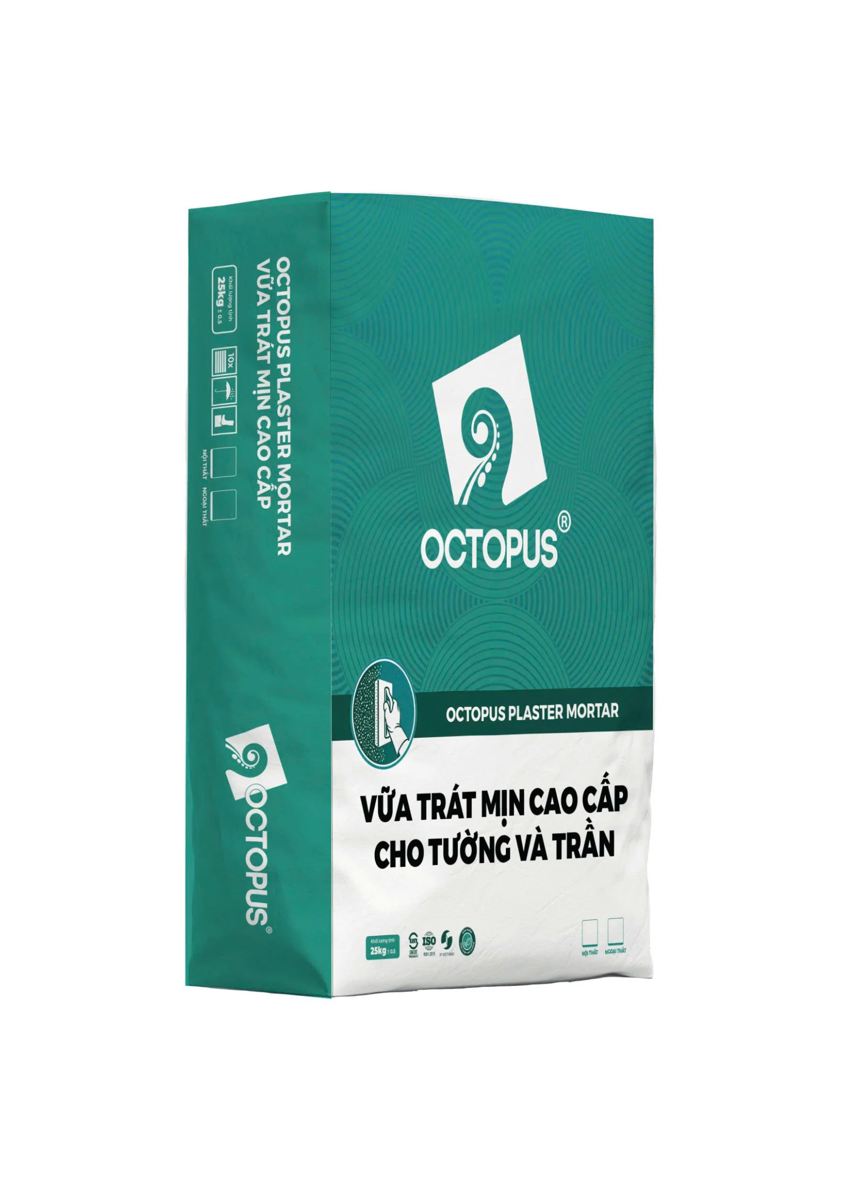 VỮA TRÁT MỊN CAO CẤP CHO TƯỜNG VÀ TRẦN OCTOPUS PLASTER MORTAR