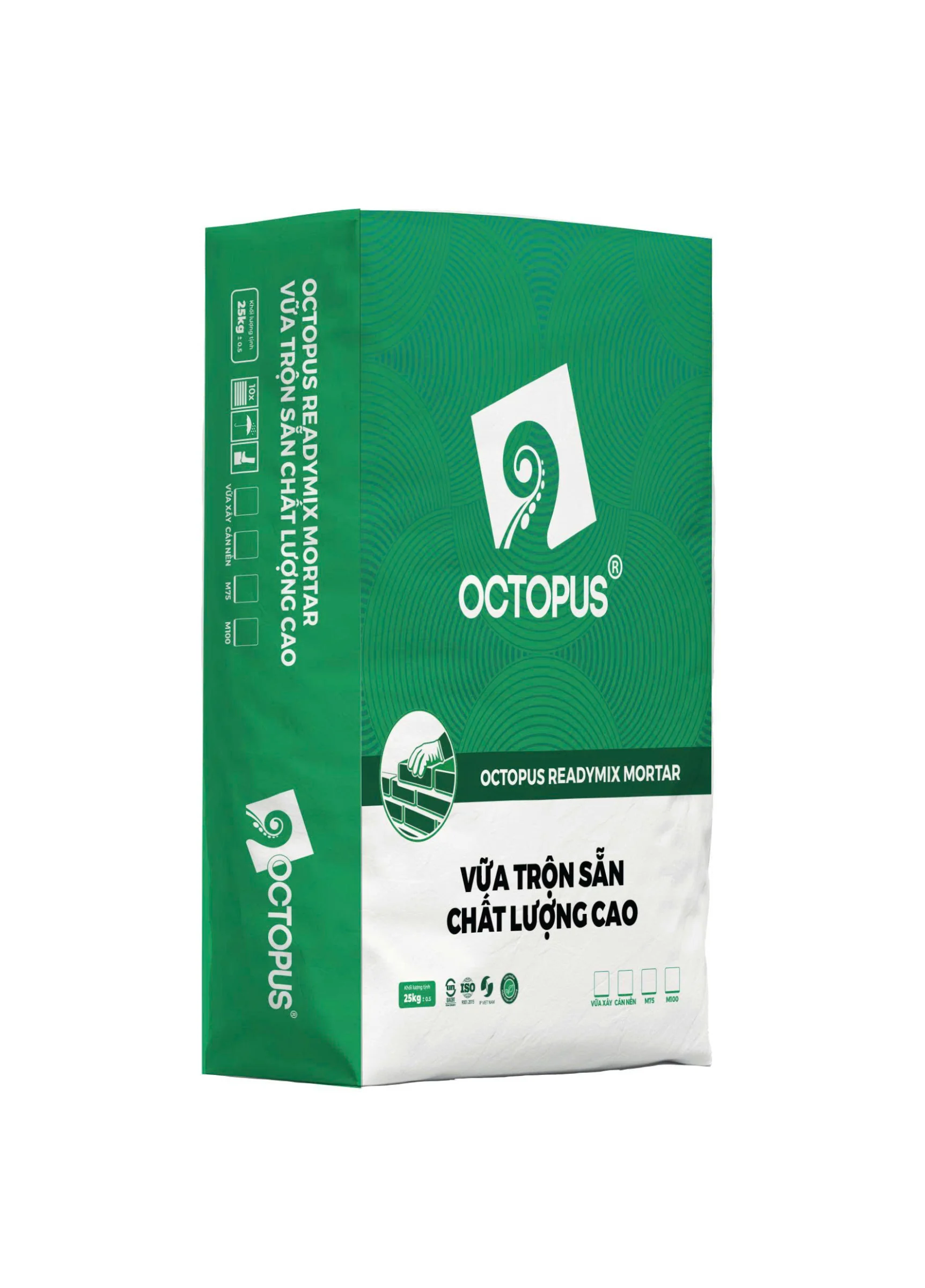 VỮA TRỘN SẴN CHẤT LƯỢNG CAO OCTOPUS READYMIX MORTAR